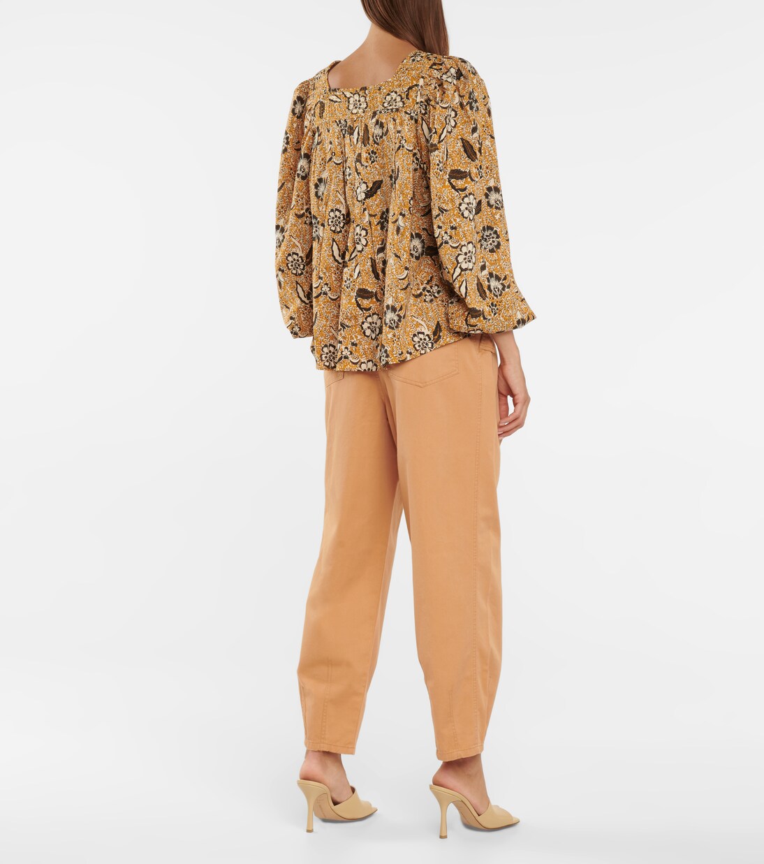 Blouse Issa en coton extensible imprimé | Ulla Johnson