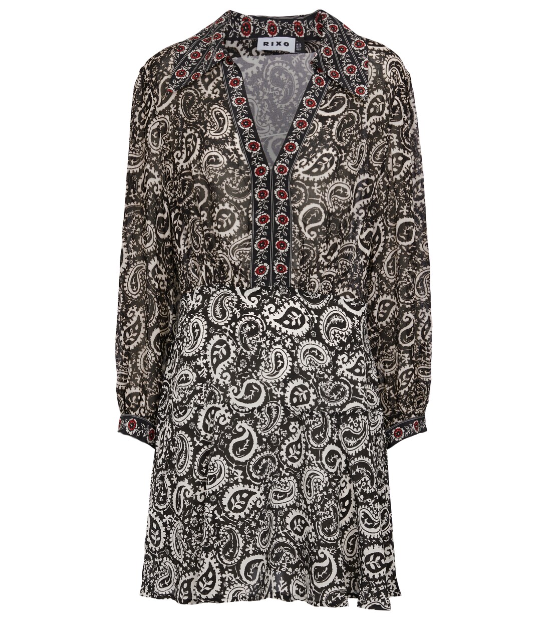 Robe Indy imprimée en soie | Rixo