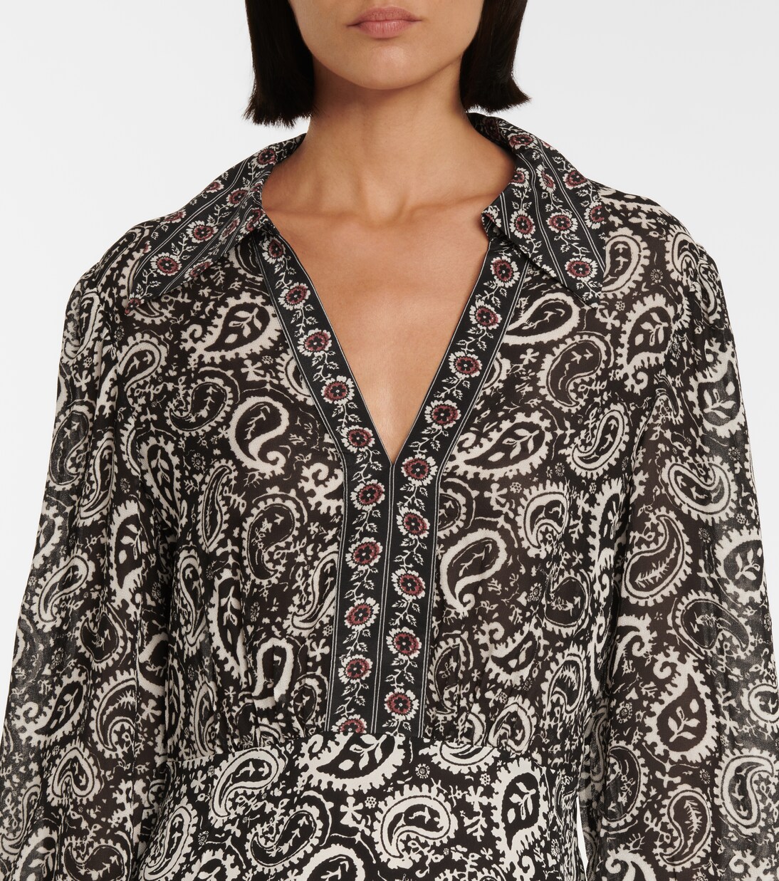 Robe Indy imprimée en soie | Rixo