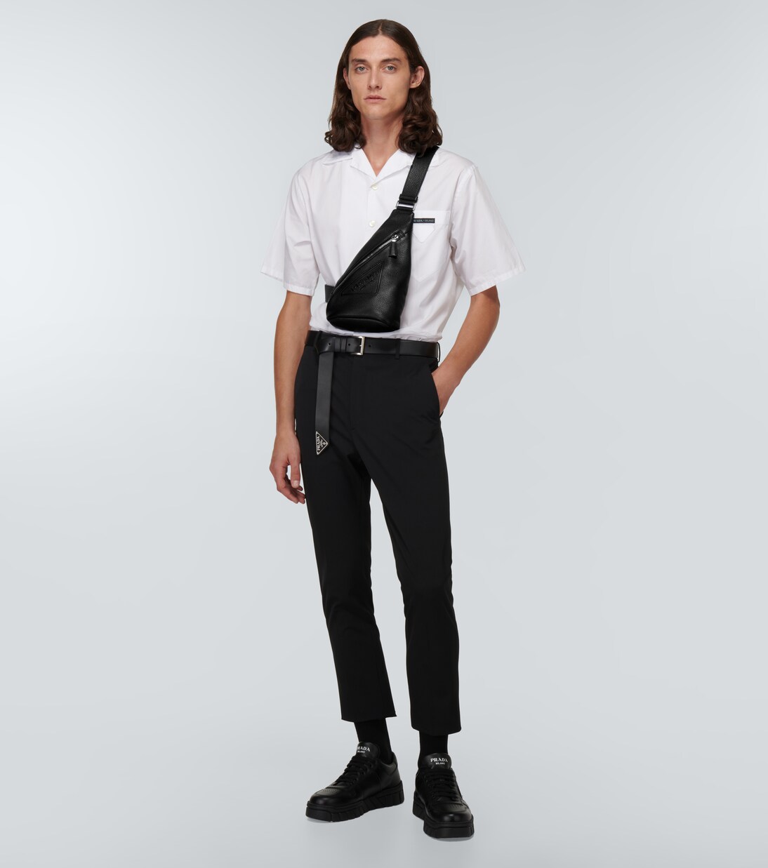 Leather crossbody bag | Prada