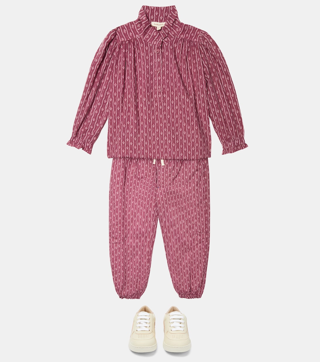 Arnica printed cotton pants | Caramel