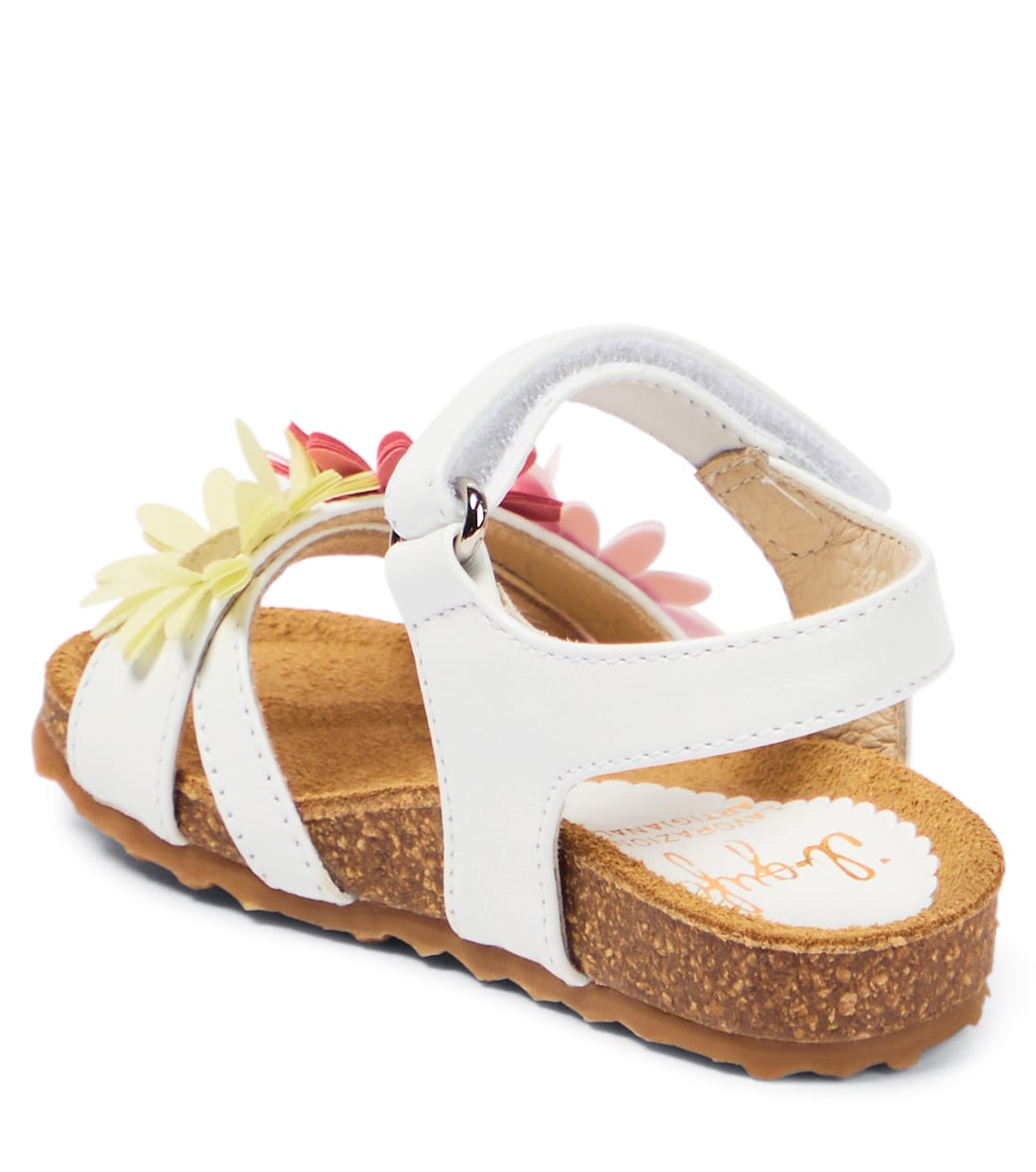 婴幼儿 — 花卉贴花皮革凉鞋 | Il Gufo