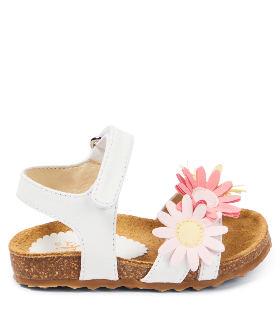 婴幼儿 — 花卉贴花皮革凉鞋 | Il Gufo