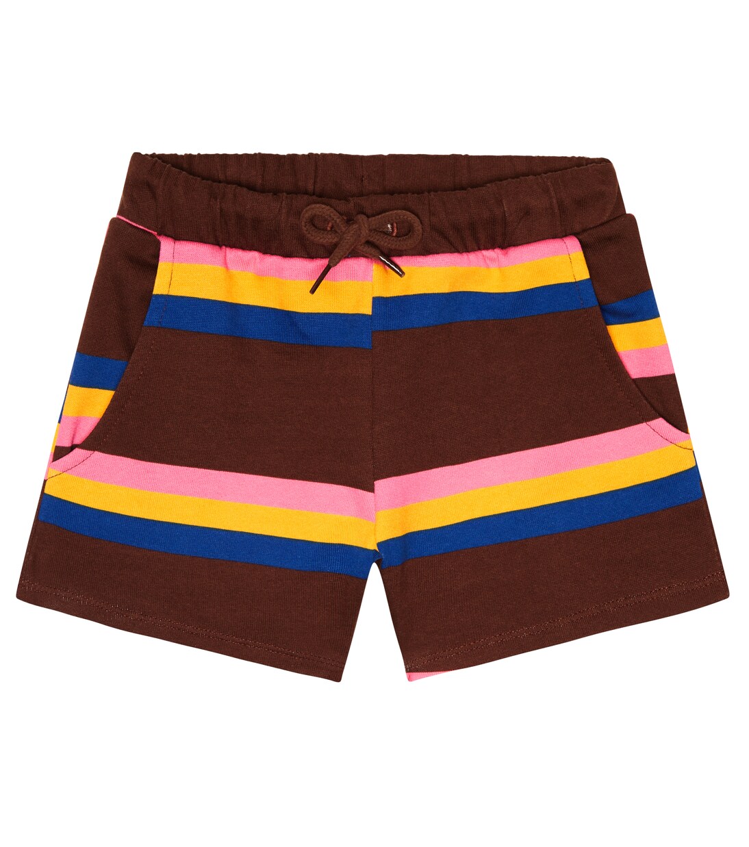 Striped cotton jersey shorts | Mini Rodini