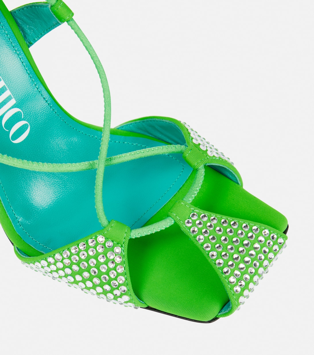 Adele lace-up crystal-embellished sandals | The Attico