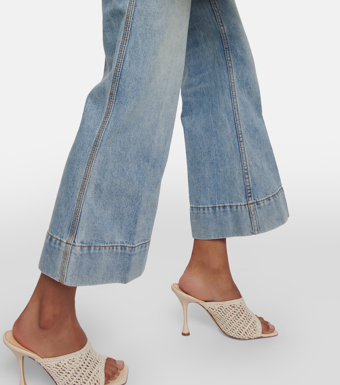 Jeans flared Raie cropped | Zimmermann