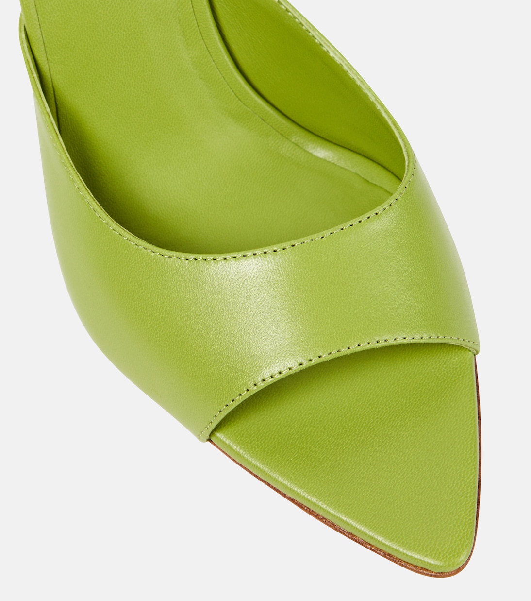 Pantoletten Perni 04 Uni aus Leder | Gia Borghini