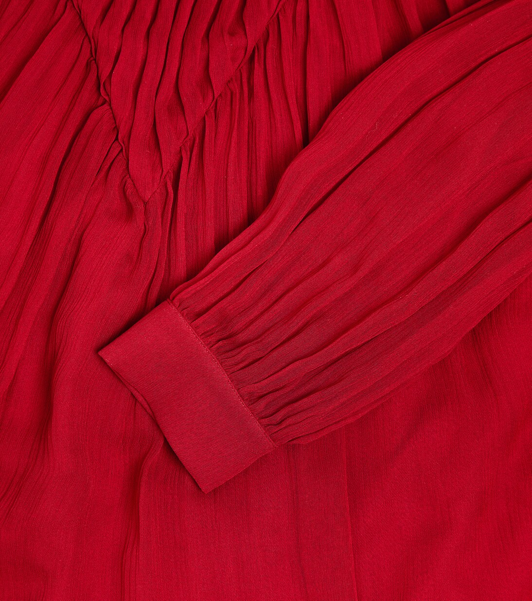 Ruffled silk chiffon dress | Chloé Kids