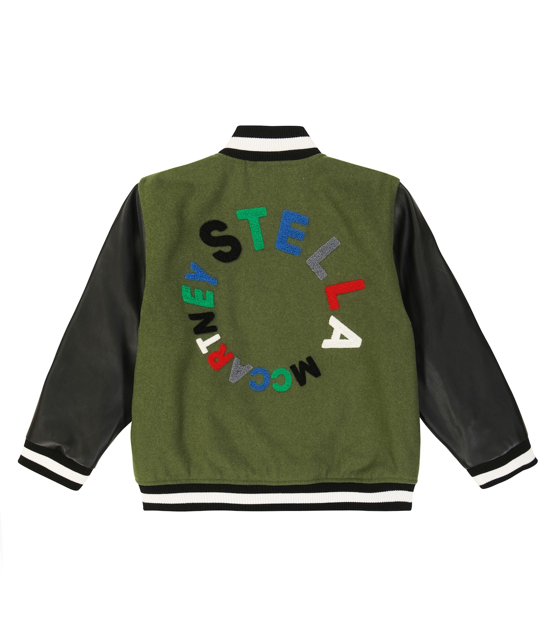 Logo wool-blend varsity jacket | Stella McCartney Kids