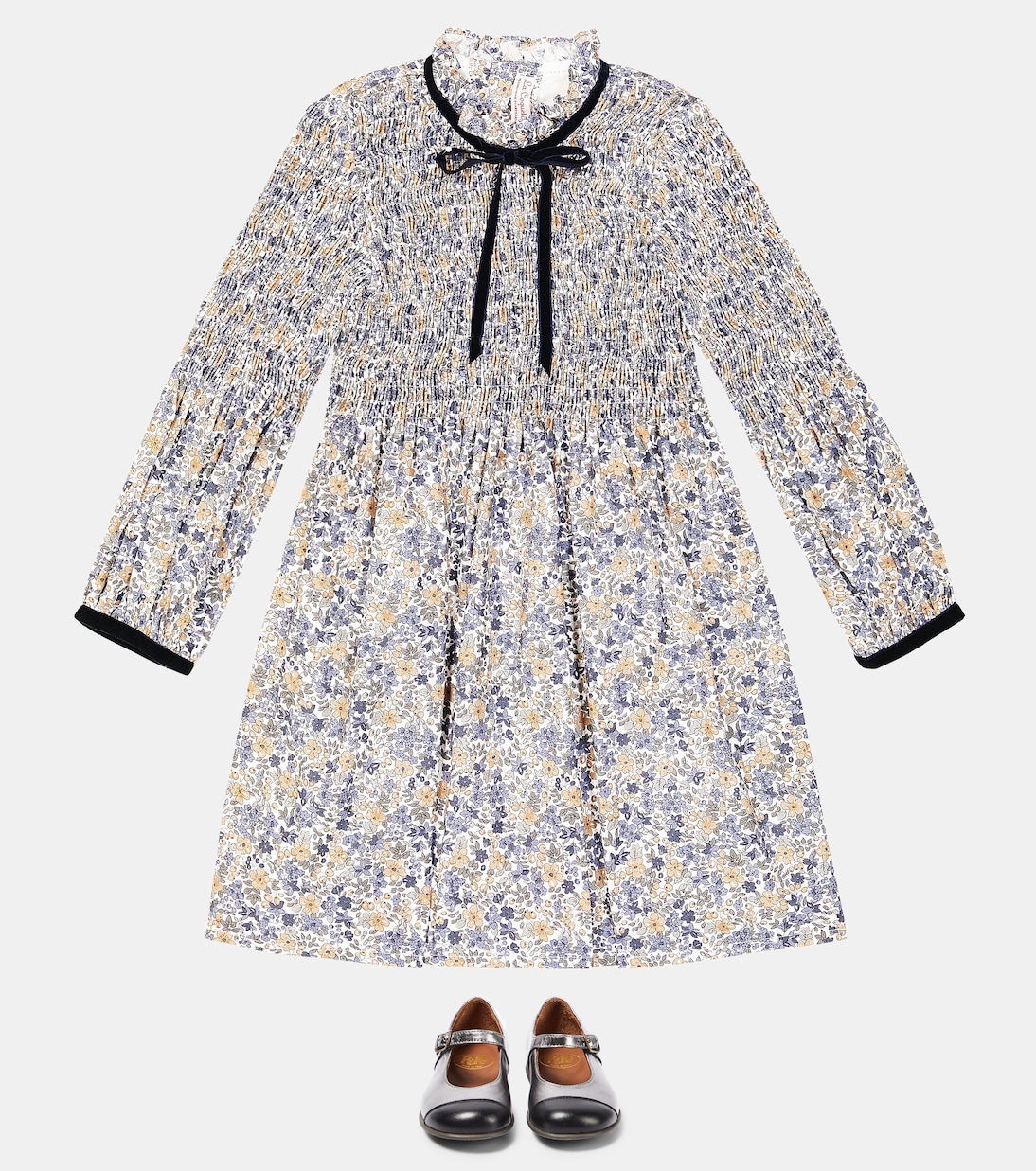 Metallic leather ballet flats | PèPè