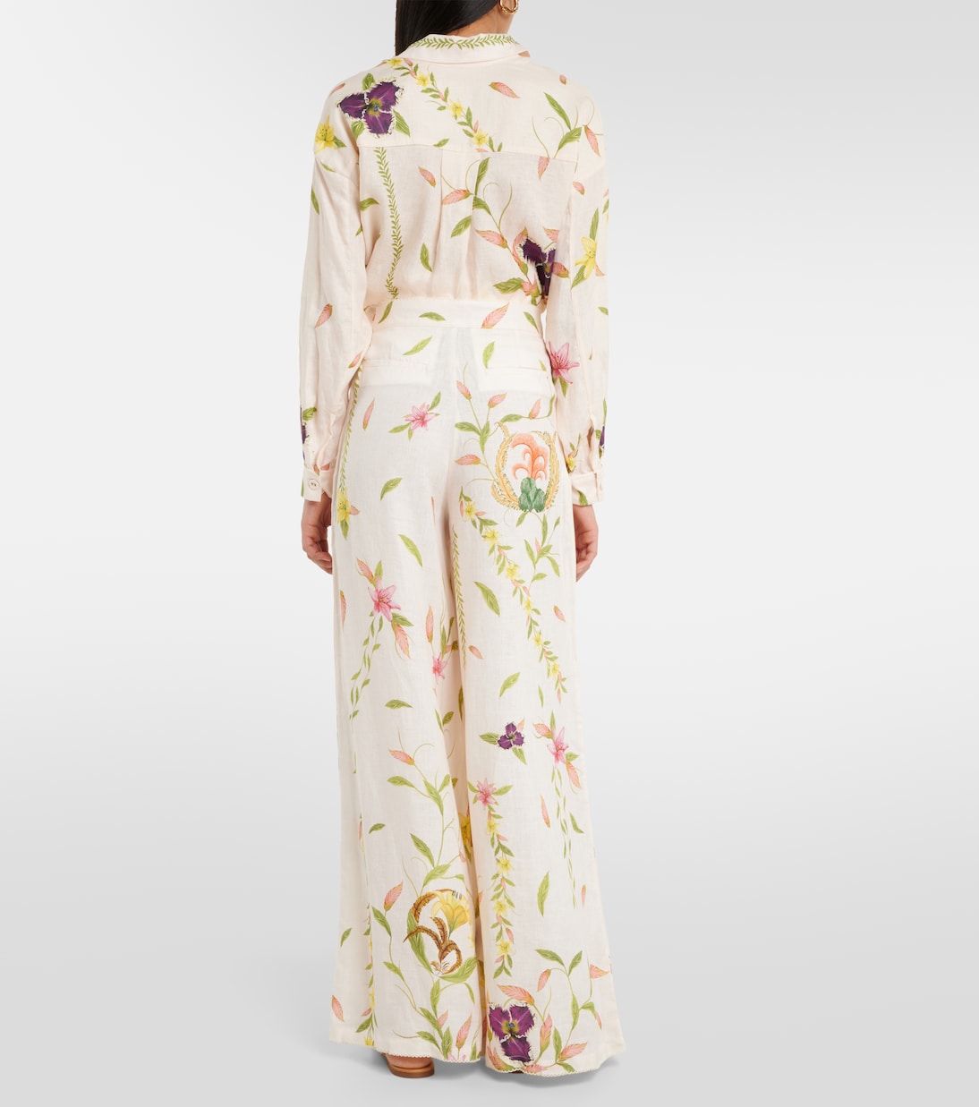 Pantalon ample Piñon Marina en lin | Agua by Agua Bendita