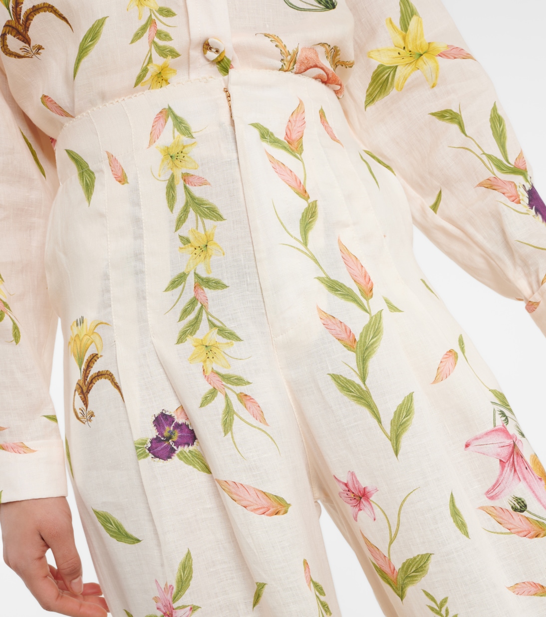 Pantalon ample Piñon Marina en lin | Agua by Agua Bendita