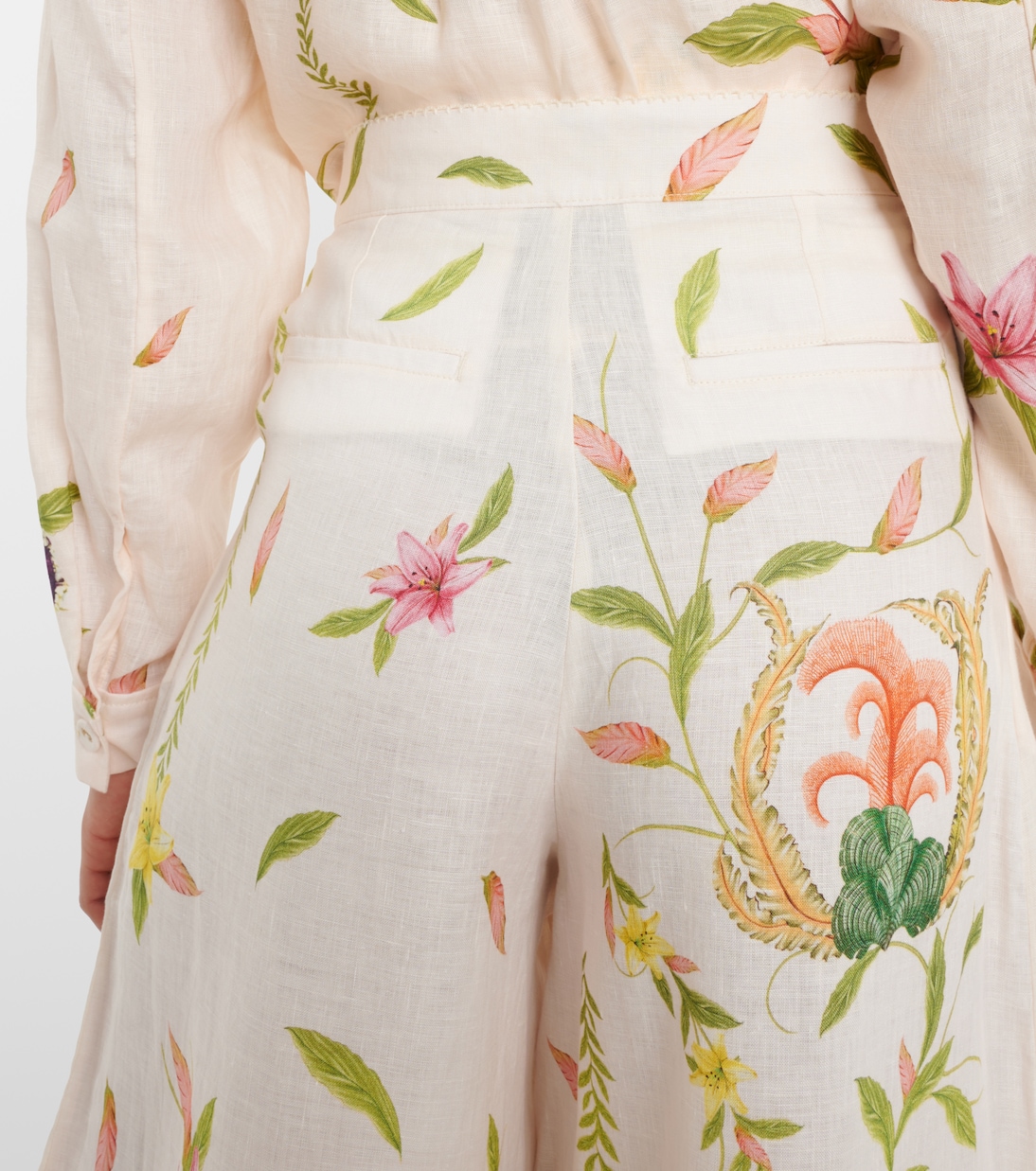 Pantalon ample Piñon Marina en lin | Agua by Agua Bendita