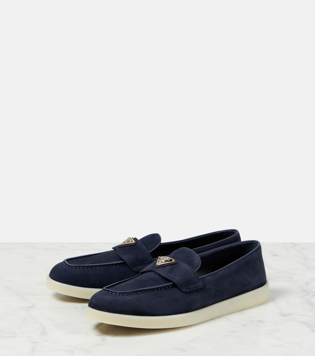 Mocassini Saint Tropez in suede | Prada