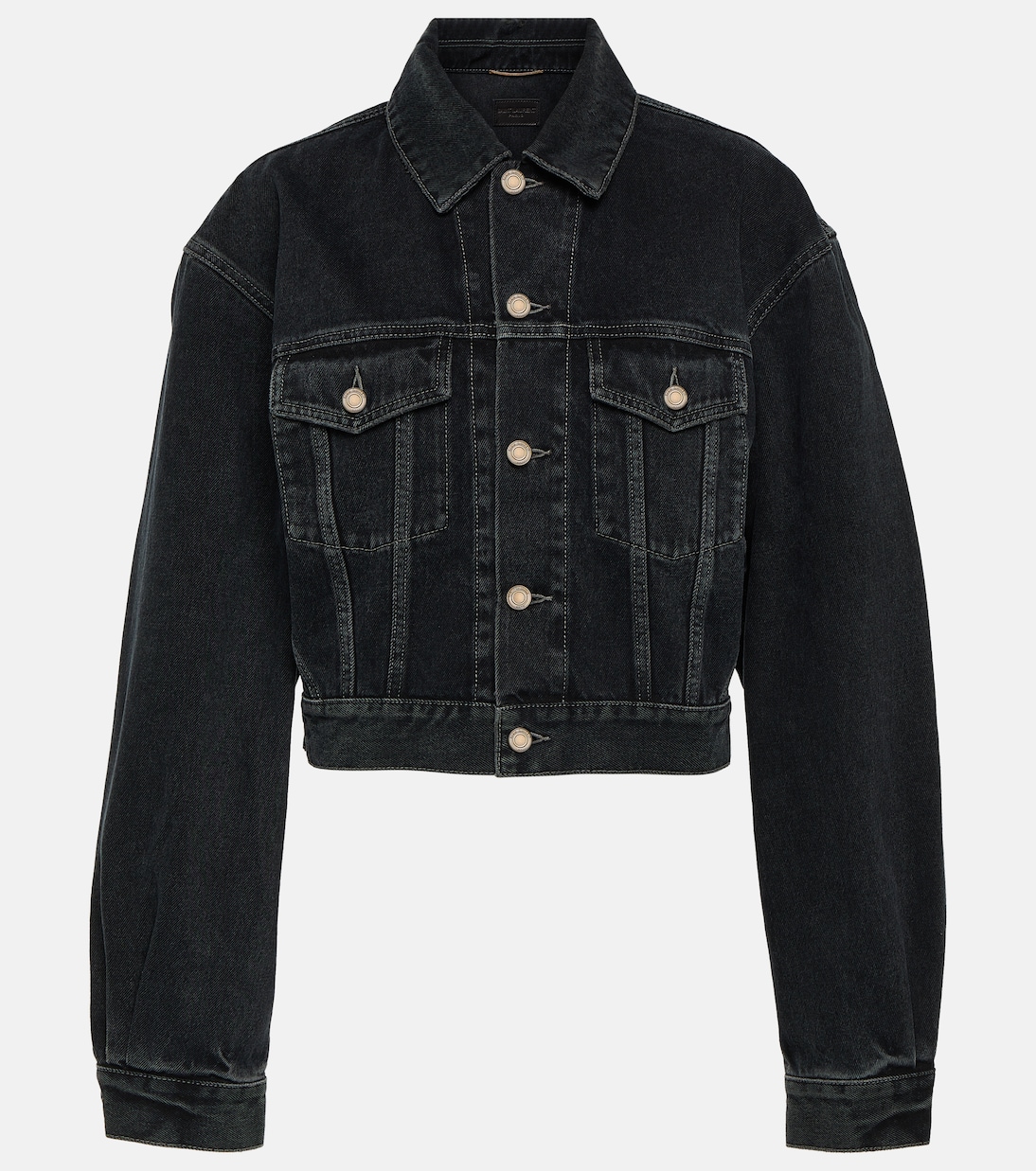 '80s cropped denim jacket | Saint Laurent