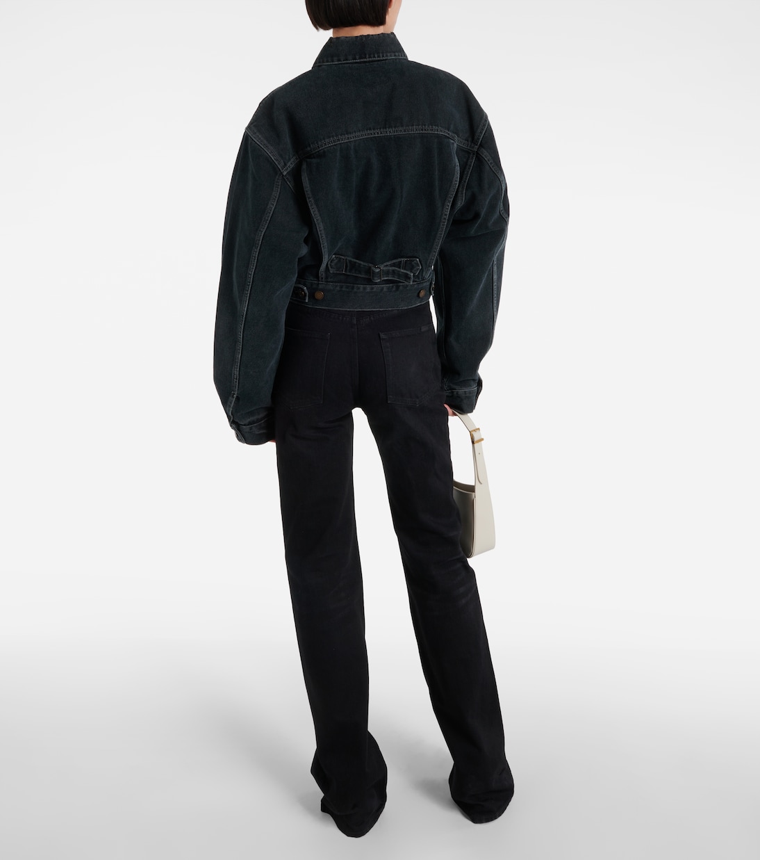 '80s cropped denim jacket | Saint Laurent