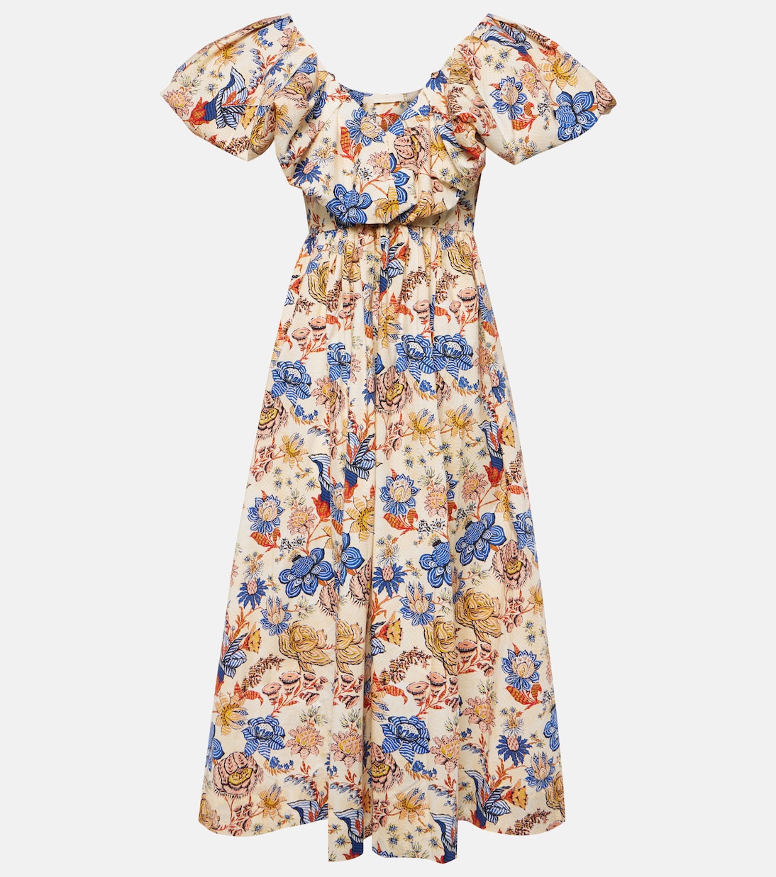 Robe longue Francesca en coton à fleurs | Ulla Johnson
