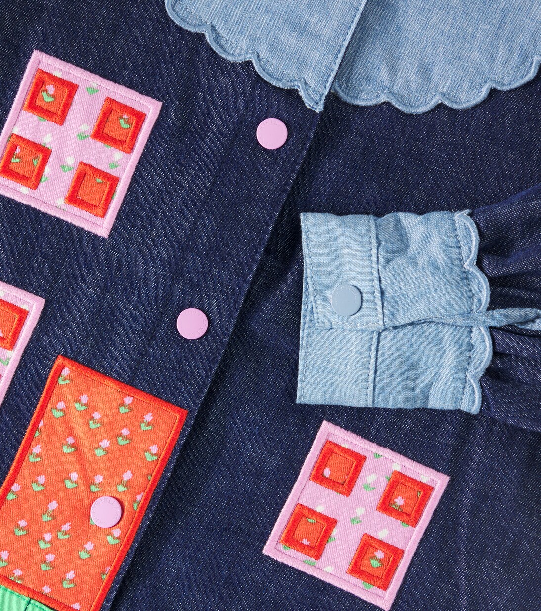 Printed denim blouse | Stella McCartney Kids