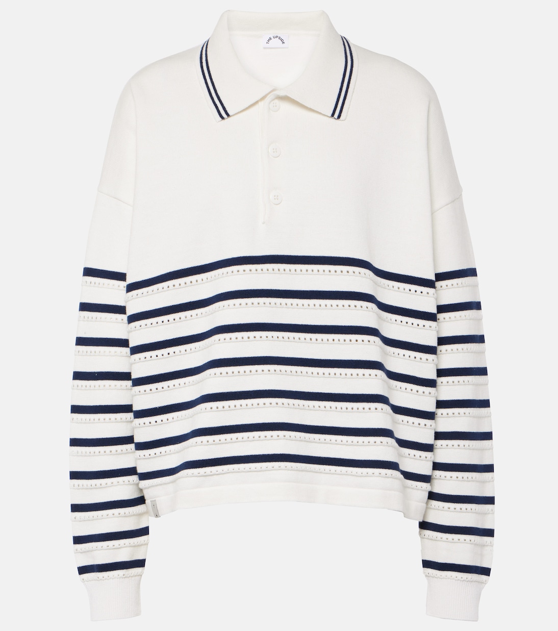 Polo Wonder rayé en coton | The Upside