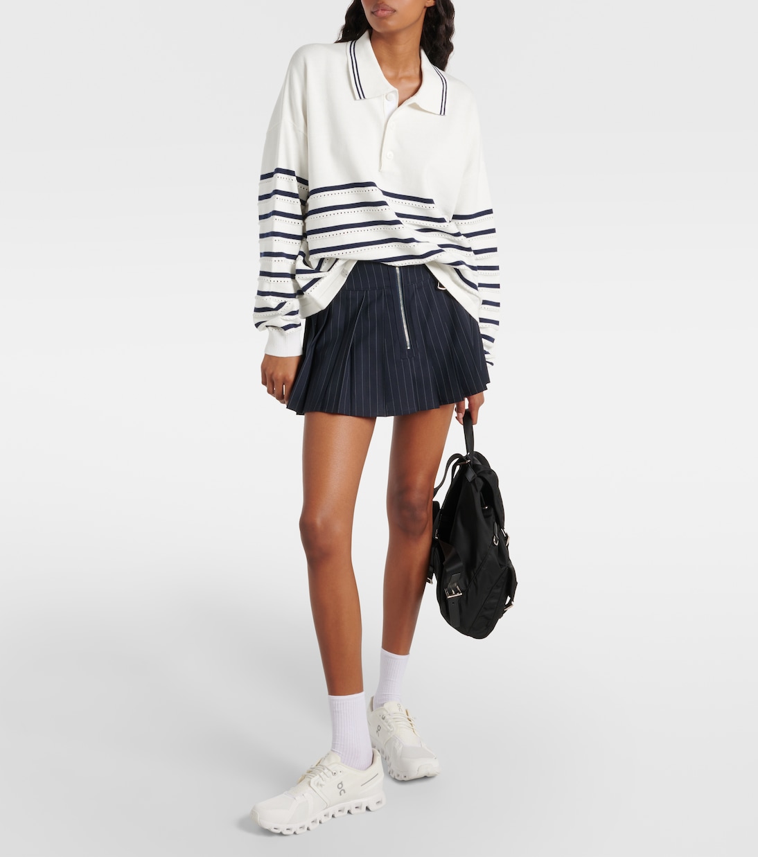 Polo Wonder rayé en coton | The Upside