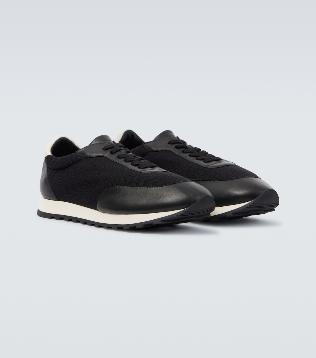 Owen leather-trimmed sneakers | The Row