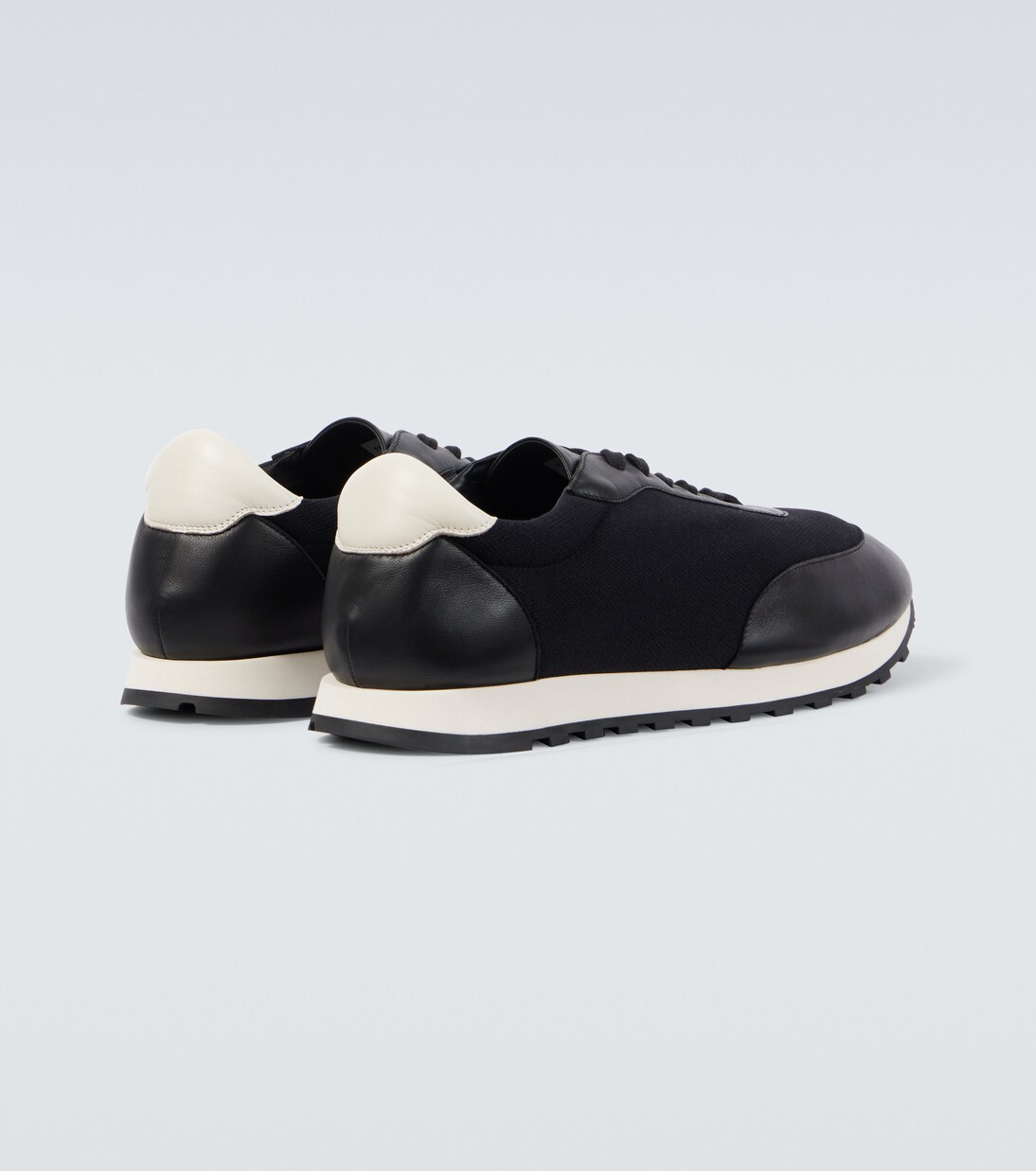 Owen leather-trimmed sneakers | The Row