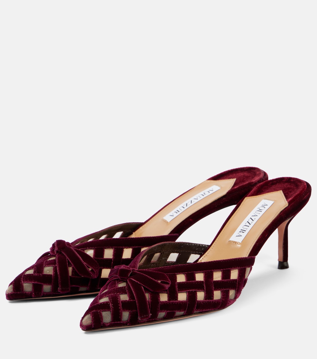 Romance 65 velvet mules | Aquazzura