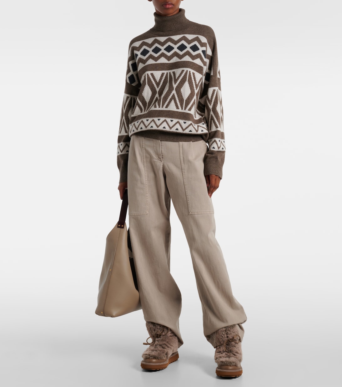 Zeva leather-trimmed boots | Clergerie