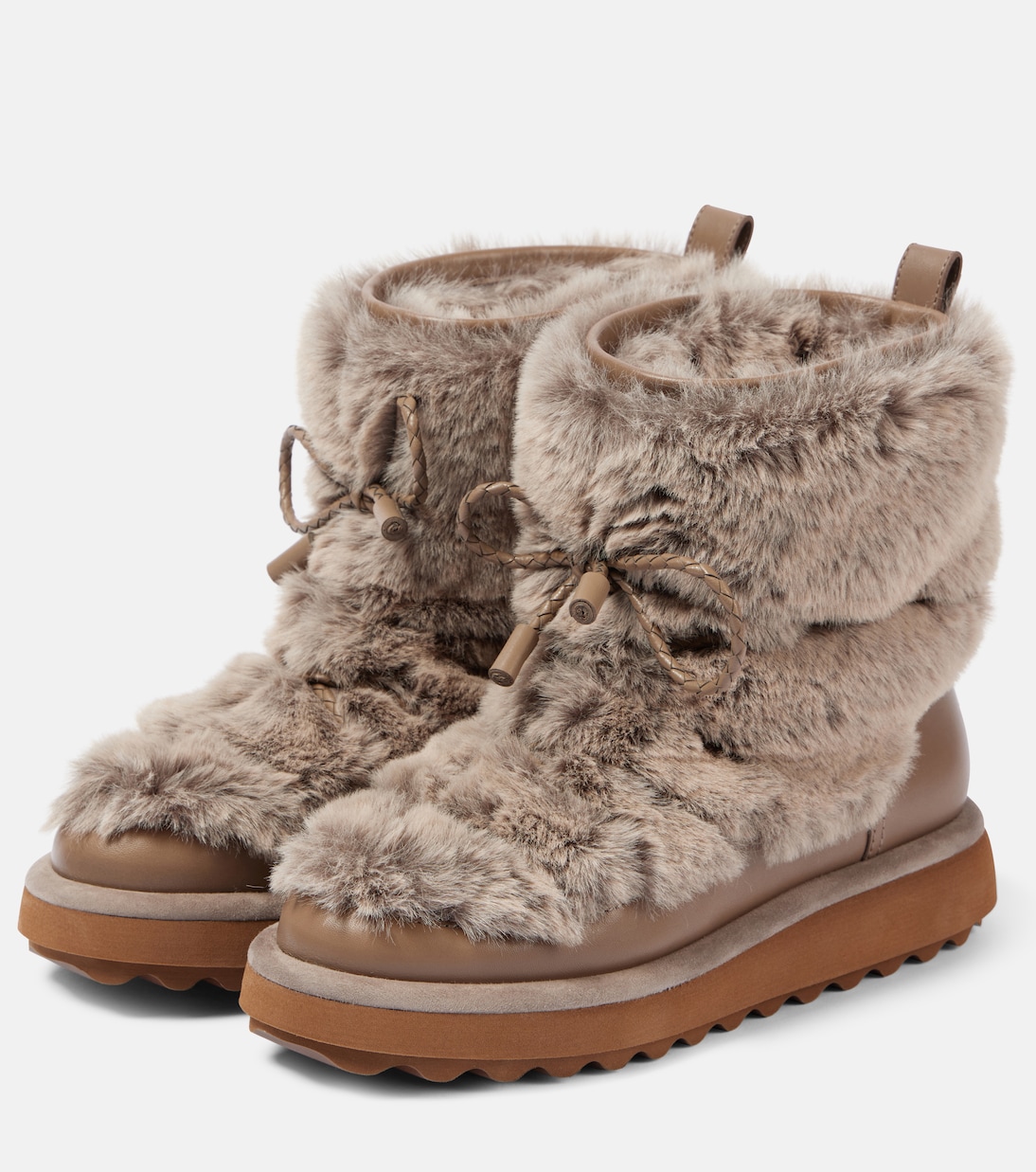 Zeva leather-trimmed boots | Clergerie