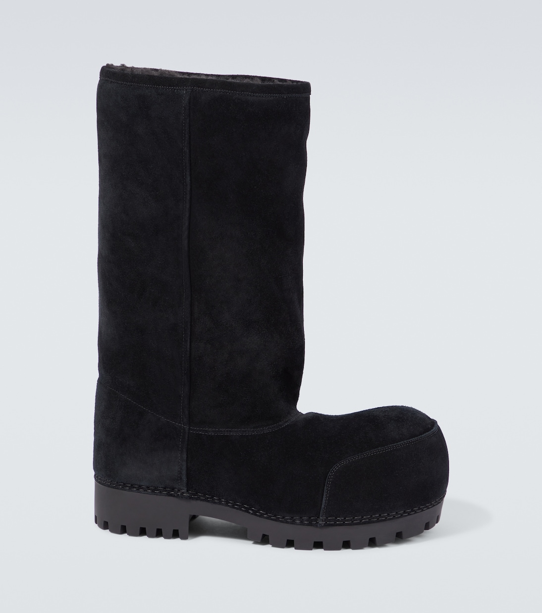 Alaska Fur High suede boots | Balenciaga