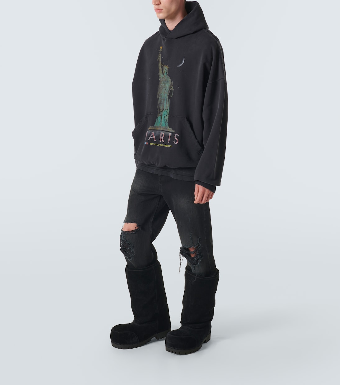 Alaska Fur High suede boots | Balenciaga