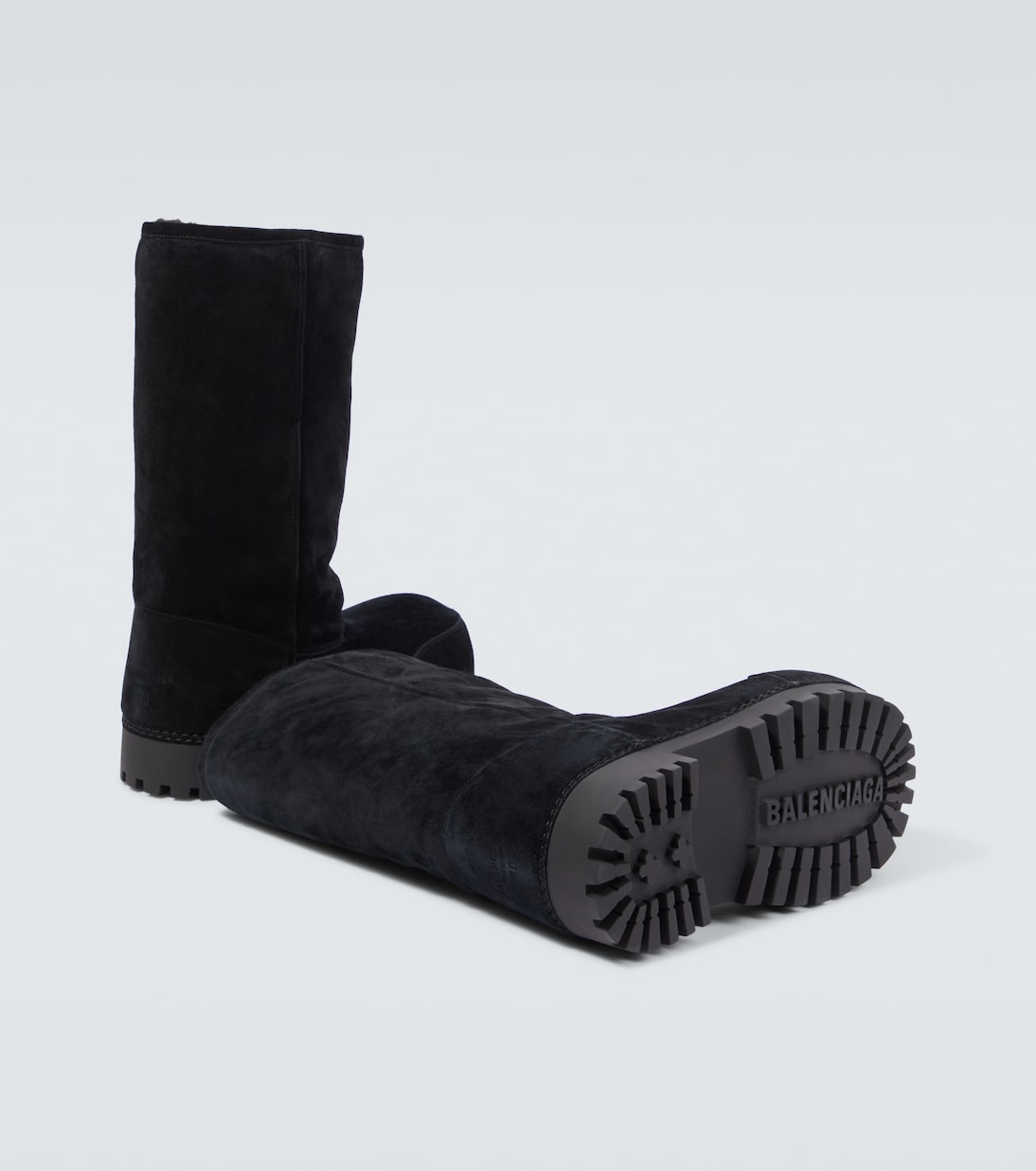 Alaska Fur High suede boots | Balenciaga