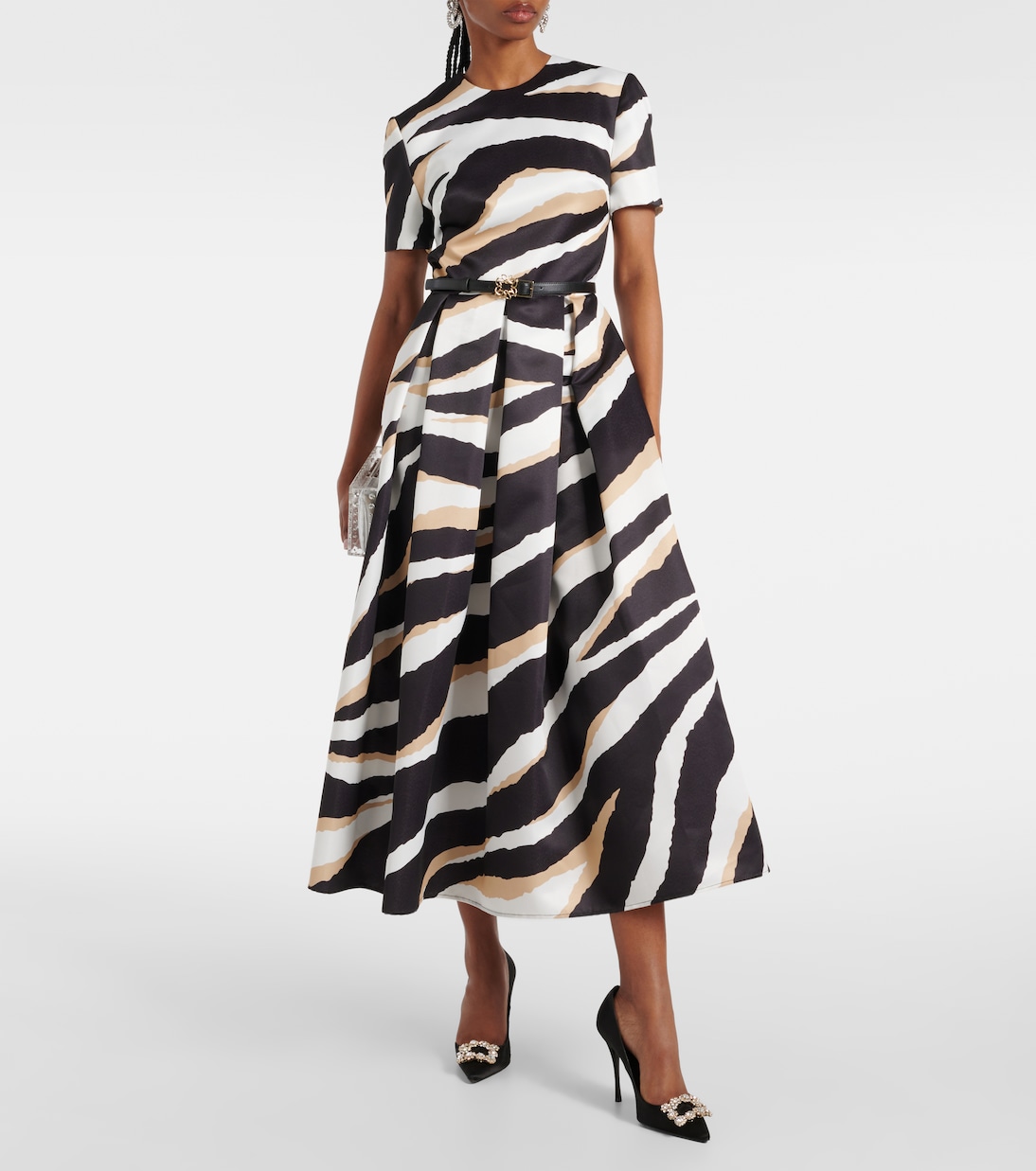 Bedrucktes Midikleid | Elie Saab