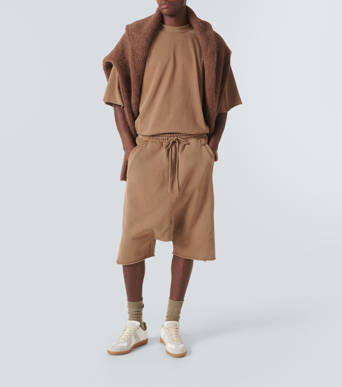 Heavy cotton jersey shorts | Entire Studios