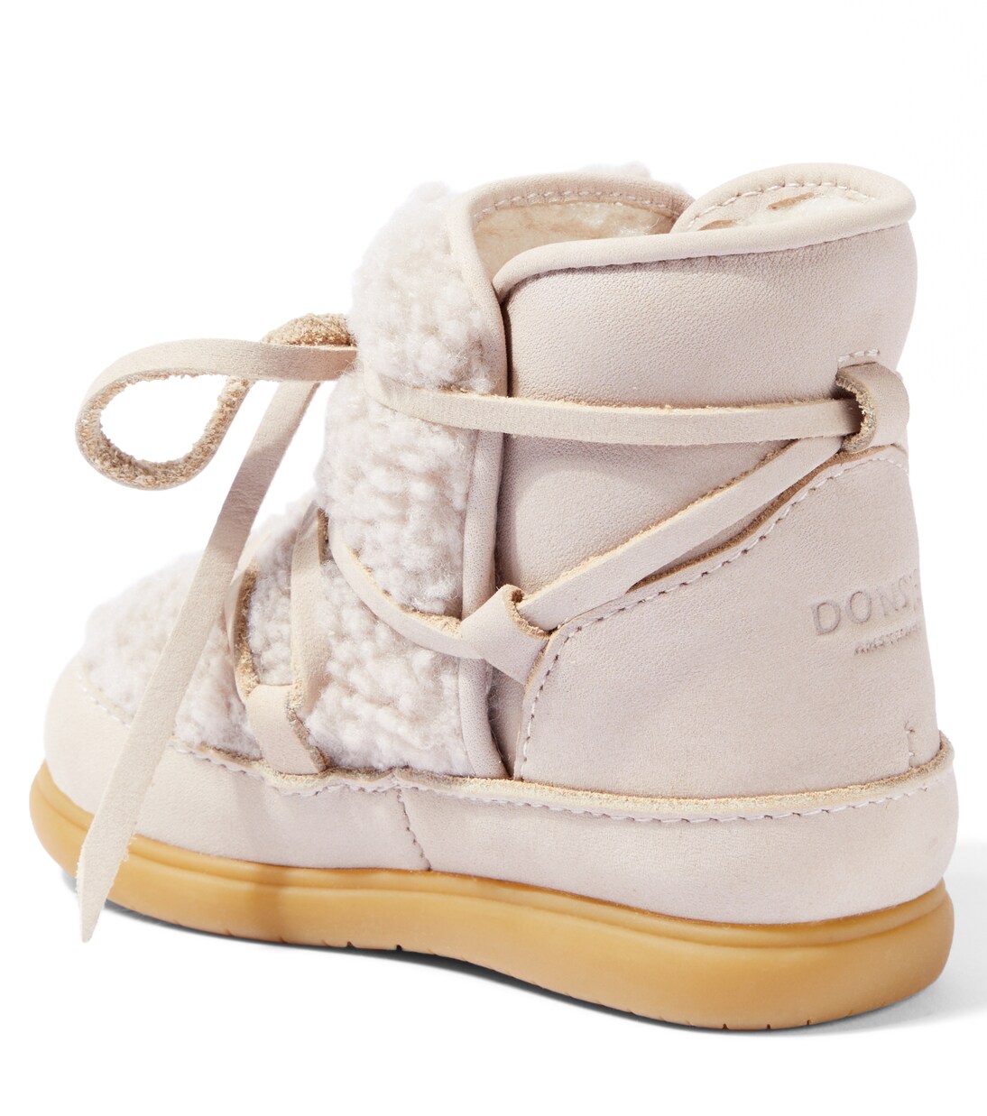 Baby Ceysa teddy and leather booties | Donsje