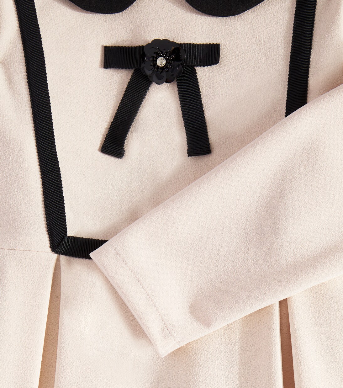Bow-detail pleated dress | Patachou