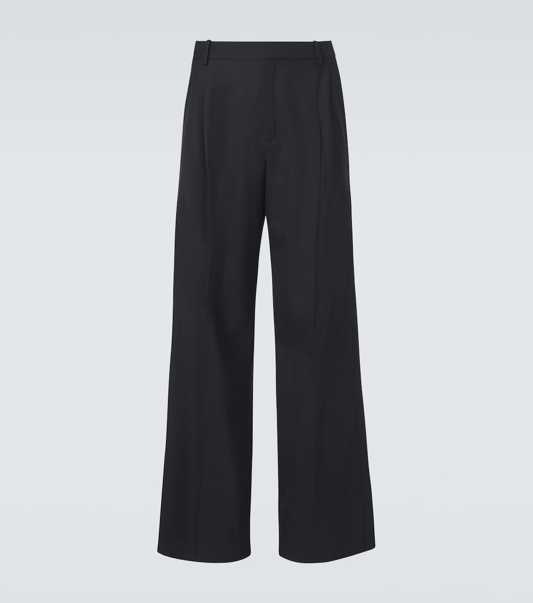 High-rise wool wide-leg pants | Saint Laurent