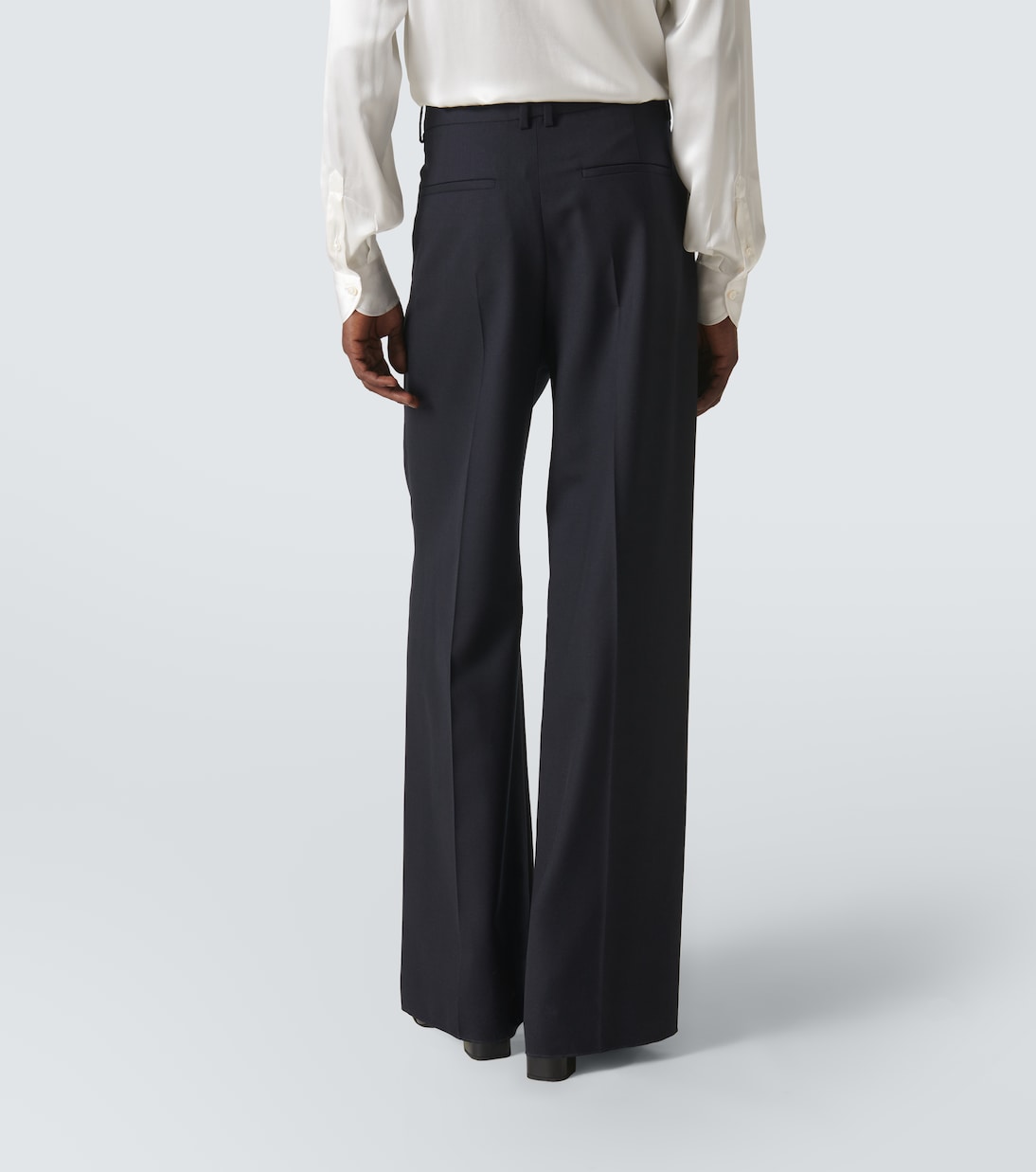 High-rise wool wide-leg pants | Saint Laurent