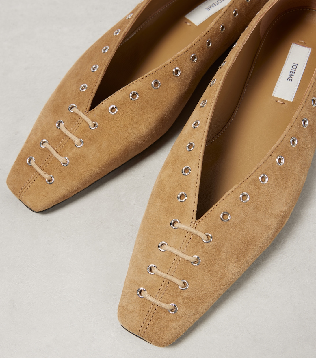 Suede ballet flats | Toteme