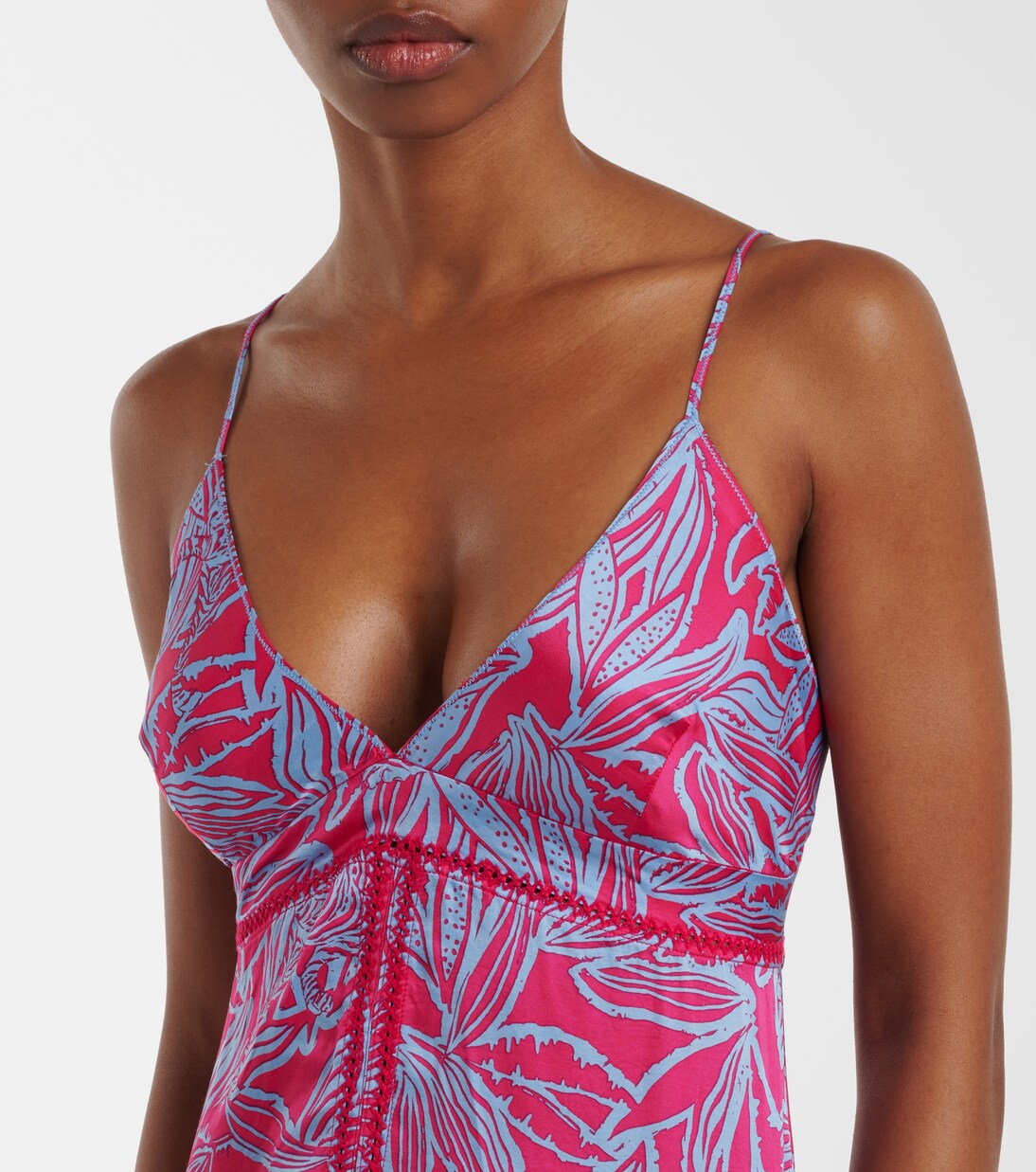 Robe longue imprimée Denise | Poupette St Barth