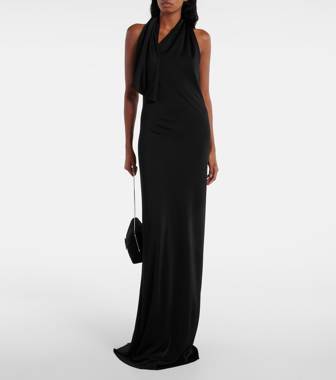 فستان سهرة من الجيرسيه الدرابيه Roza | Khaite