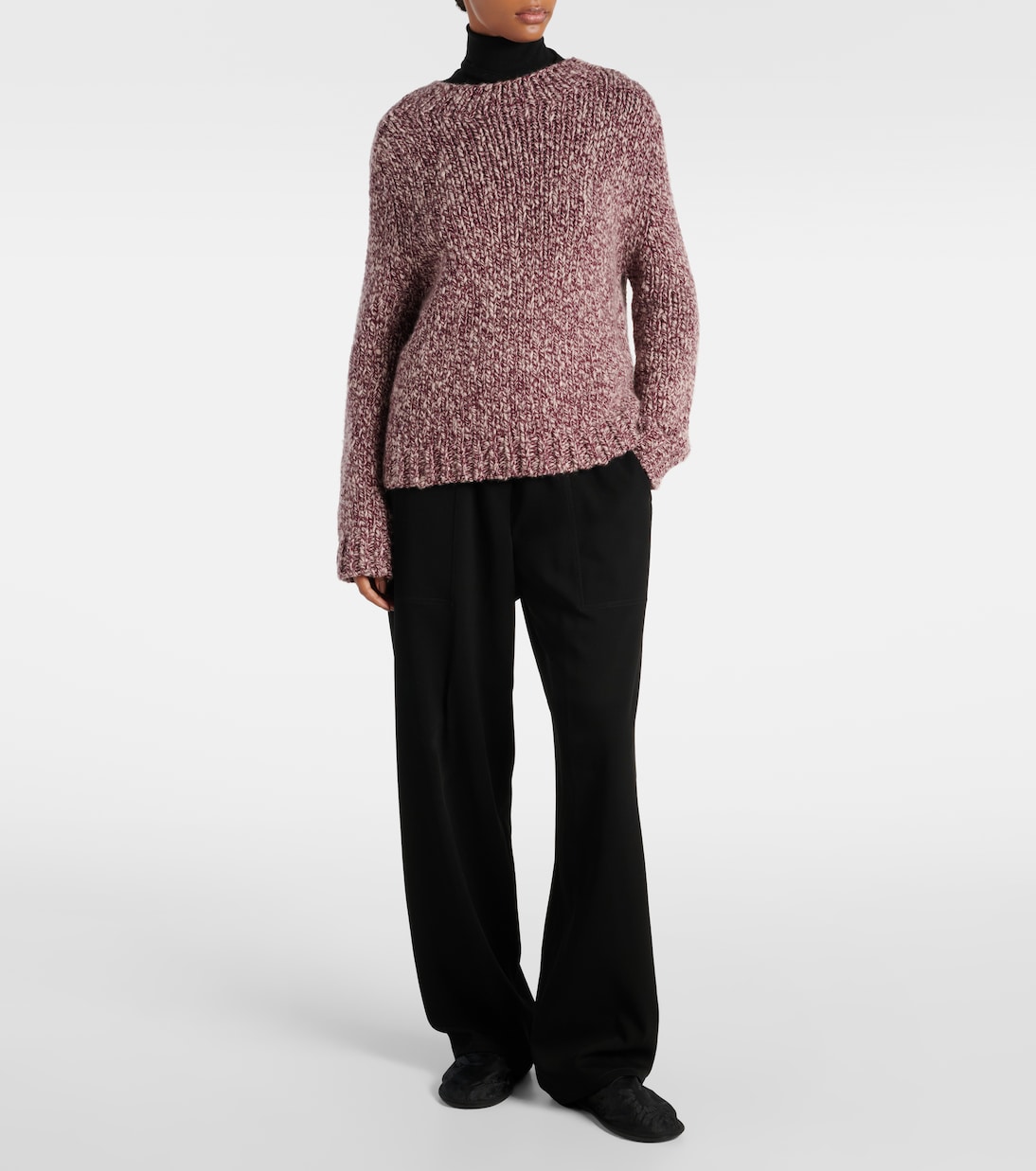 Slippers Frances in jacquard floreale | The Row