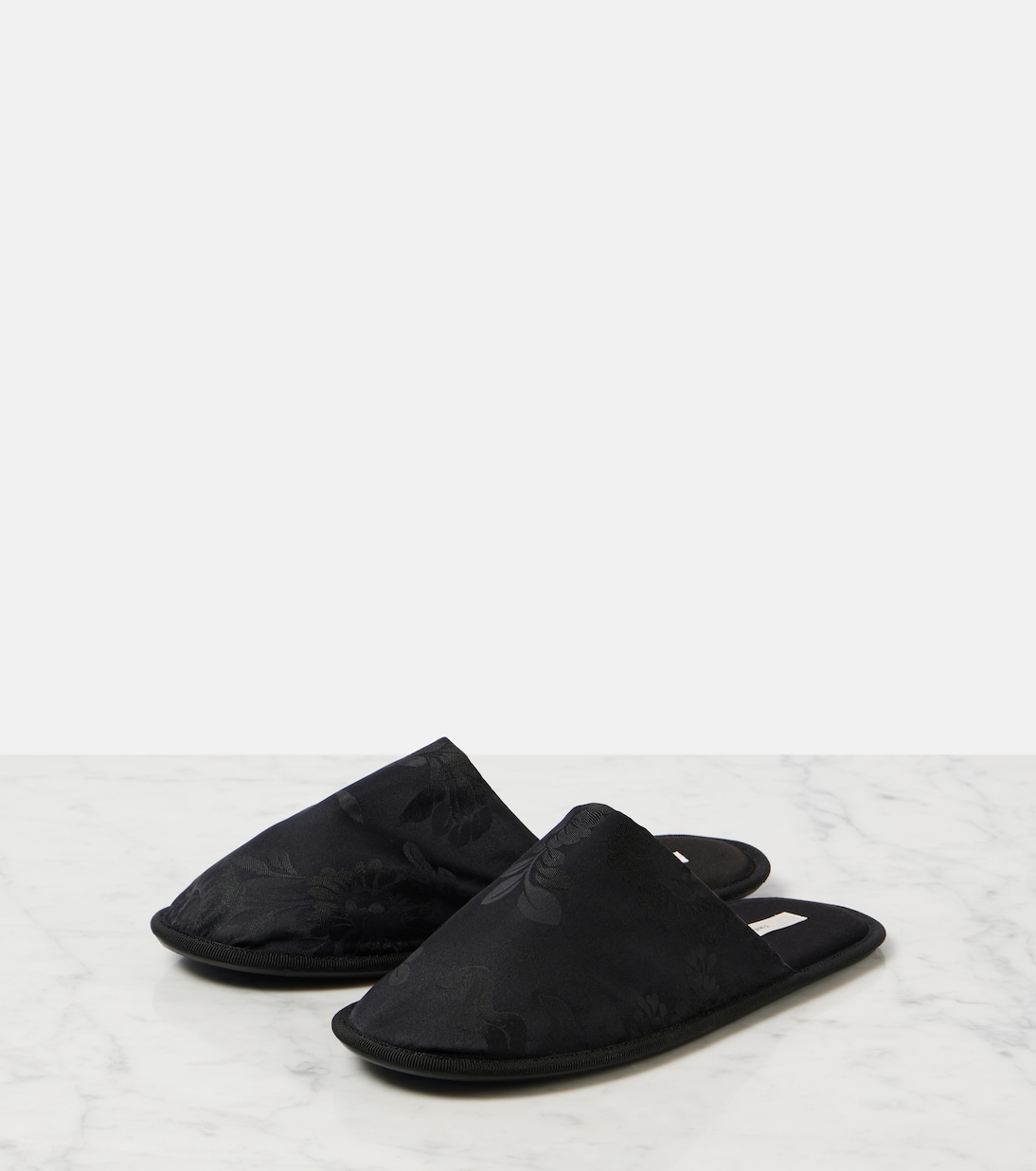Slippers Frances in jacquard floreale | The Row