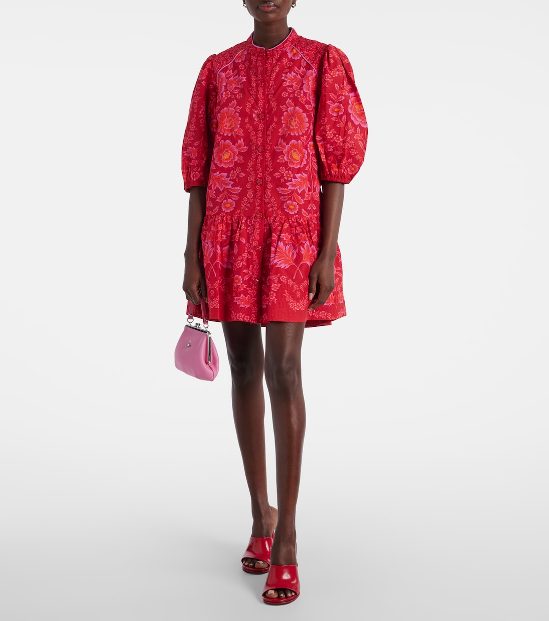 Bedrucktes Minikleid aus Baumwolle | Farm Rio