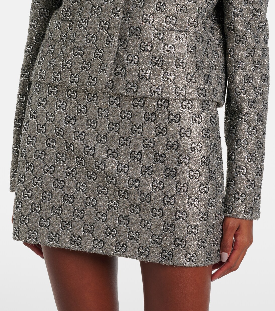 GG lamé miniskirt | Gucci