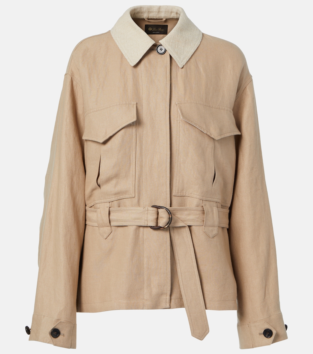 Jacke Dillon aus Leinen-Crêpe | Loro Piana