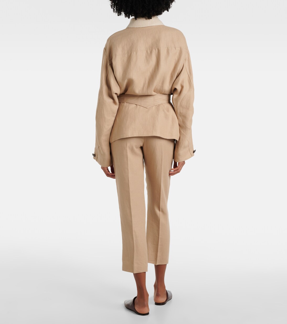 Jacke Dillon aus Leinen-Crêpe | Loro Piana