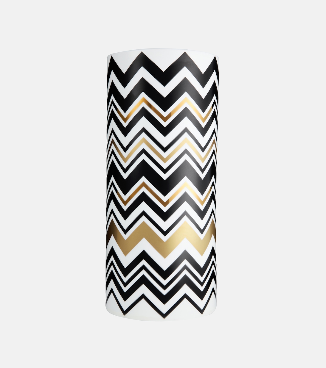 Zigzag Gold Tall vase | Missoni
