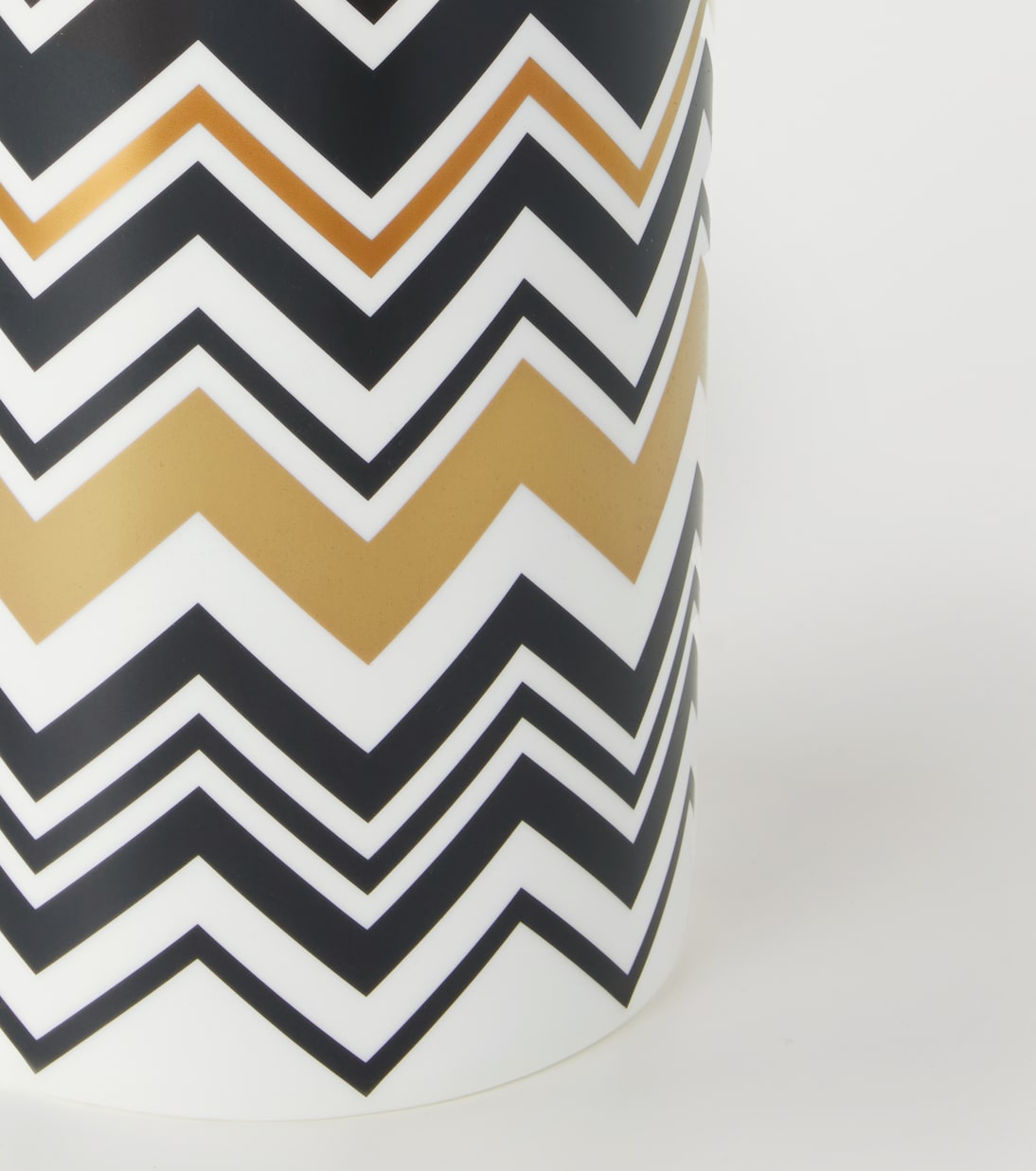 Zigzag Gold Tall vase | Missoni