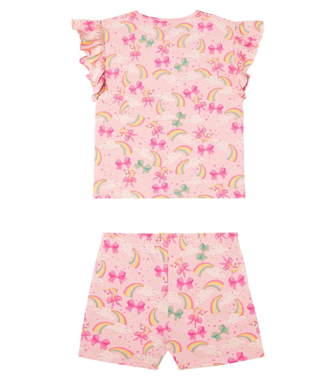  Lin Frill cotton top and shorts set | Konges Sløjd